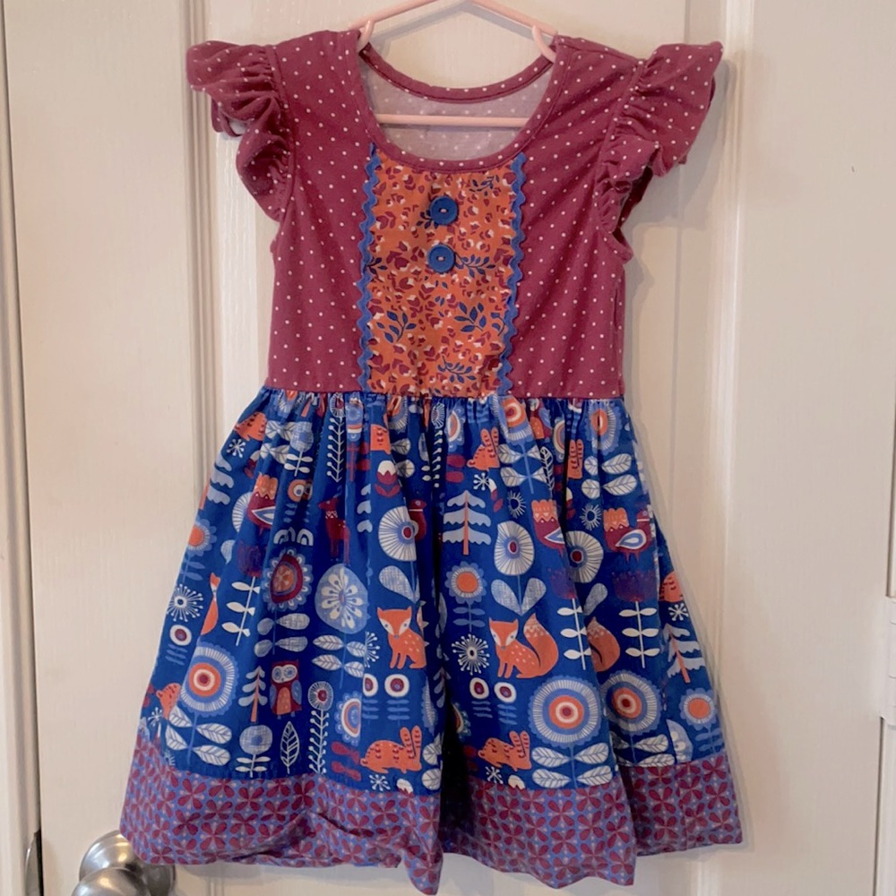 Eleanor Rose Fall in the Forest Rhonda Dress 4-5